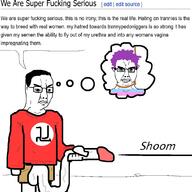 bwc chud copypasta nazi_flag penis red_shirt screenshot sperm subvariant:chudjak_front tranny transgender_flag variant:chudjak // 1000x1000 // 357.4KB