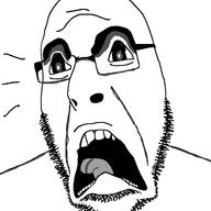 bald black_sclera distorted glasses merge scared stubble subvariant:doctos tongue variant:cobson white_background // 721x720 // 58.4KB