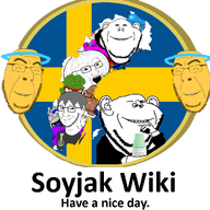 admin admin_6 amphibian angel award banana_split_ice_cream blue_skin brown_skin circle closed_eyes closed_mouth clothes crying fact flag flag:sweden frog glasses green_skin grey_hair hair halo james laughing laughing_pepe logo multiple_soyjaks nas:pepe onion open_mouth pepe pepe_the_frog pink_skin quote_(user) soy soybooru soyjak soyjak_wiki soylent soylent_(mint_chocolate) stubble subvariant:euromutt suit sweden swedish_wiki_logo_contest teeth text twitter variant:cobson variant:impish_soyak_ears variant:markiplier_soyjak variant:soyak verified yellow_skin // 1000x1000 // 387.5KB