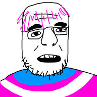 gaping_mouth glasses smile soyboy stubble teeth variant:krautjak wrinkles // 933x933 // 12.7KB