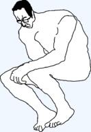 chud glasses sitting thinking // 491x707 // 21.1KB