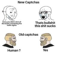 bloodshot_eyes captcha chad crying glasses mask mustache nordic_chad open_mouth soyjak soyjak_comic stubble text variant:soyak wojak // 680x680 // 278.2KB