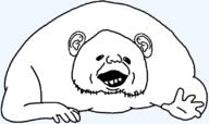 crawling ear fat full_body looking_at_you monochrome obese open_mouth soyjak stubble template transparent_background variant:guestjak // 822x489 // 8.3KB