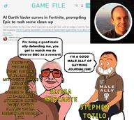 alyssa_mercante bbc black_people calarts clickbait cuck cuck_chair grin meme sitting smile soyjak stephen_totilo // 1080x967 // 547.1KB