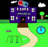 4soyjaks building chess closed_mouth cloud drawn_background fountain glasses open_mouth soyjak sproke stubble swing text tree variant:feraljak variant:gapejak variant:hot_sauce variant:markiplier_soyjak // 1920x1848 // 1.0MB