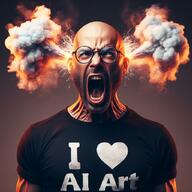 ai_generated arm bald ear fffffffuuuuuuuuuuuu fume glasses i_love muscles open_mouth rage realistic screaming shirtless smoke subvariant:science_lover variant:markiplier_soyjak white_skin wrinkles // 1024x1024 // 144.1KB