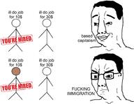 business capitalism frown glasses hired immigration jobs nigger smile stickman thick_eyebrows variant:chudjak // 1957x1515 // 286.6KB