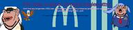 2soyjaks amerimutt azur_lane bald_eagle eagle eagle_union enterprise essex essex_(azur_lane) mcdonalds necktie shitnobodycaresabout snca subvariant:impish_amerimutt united_states variant:budgiejak variant:impish_soyak_ears // 2934x666 // 329.2KB