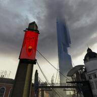 angry city city_17 demon glasses green_eyes half-life half-life_2 horn monster mustache open_mouth pentagram red_skin satanism soyjak star stubble valve variant:feraljak video_game yellow_teeth // 680x680 // 613.3KB