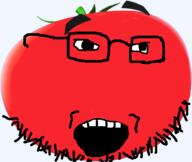 big_idea_entertainment bob_the_tomato christianity food glasses hair no_nose open_mouth soyjak stubble tomato transparent_background variant:soyak vegetable veggietales // 1952x1651 // 392.7KB