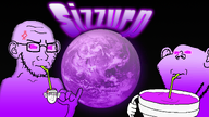 black_background cup lean planet purple_skin subvariant:soyak_(irritated) text variant:impish_soyak_ears variant:soyak // 1920x1080 // 1.8MB