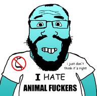 blue_skin closed_mouth i_hate meta:tagme subvariant:science_lover teeth_showing variant:markiplier_soyjak zeta zoophile // 800x789 // 189.4KB