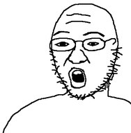 artist:conservativewaluigi asian beard glasses open_mouth soyjak variant:unknown // 369x377 // 2.7KB