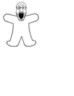 arm full_body glasses hand leg open_mouth soyjak stubble variant:markiplier_soyjak // 2550x3300 // 121.9KB
