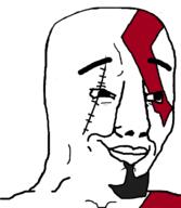 ashes eyebrows goatee god_of_war god_of_war_(2005) kratos scar tattoo variant:chudjak warrior-z_(user) // 640x734 // 15.9KB