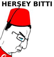 closed_eyes closed_mouth clothes country crying flag flag:turkiye frown glasses hat its_over sad side_profile soyjak text turkish_text turkiye variant:chudjak // 659x692 // 78.2KB