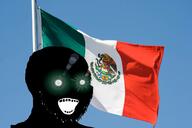black_skin country flag flag:mexico glowing glowing_eyes inverted irl_background mexico open_mouth soyjak stubble subvariant:soyak_(crazed) thougher variant:soyak // 1200x800 // 489.4KB