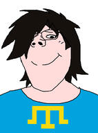 astrofene_(namefag) brown_hair crimean_tatar eyelashes female flag:crimean_tatar glasses hair pooner subvariant:gapejak_female subvariant:terryjak variant:gapejak white_background white_skin // 870x1174 // 202.0KB