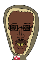 antiswarthy_(namefag) brown_skin eskimo flag:greenland glasses meta:namefags mustache transparent_background variant:swarthyjak yellow_sclera yellow_teeth // 478x627 // 37.1KB