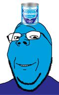 blue_skin cyrillic_text food glasses looking_at_you smile text variant:gapejak // 474x763 // 123.1KB