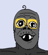 baby deformed grey_skin mustache smile soot soot_colors soyjak soyjak_party stubble subvariant:jacobson variant:a24_slowburn_soyjak // 454x520 // 20.0KB