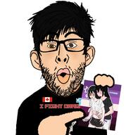 Nojakfan_(namefag) booru canada fembooru fembooru_(user) junibooru junibooru_(user) littlebigplanet pointing shirt_with_words vantablack_slop_displayed variant:nojak // 700x750 // 202.3KB