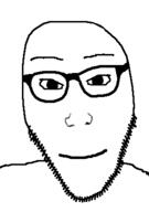 closed_mouth glasses smile soyjak stubble variant:unknown // 285x404 // 21.3KB