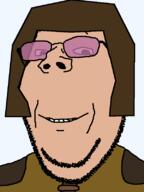 clothes glasses helmet looking_at_you quake ranger_(quake) smile soyjak stubble subvariant:wholesome_soyjak teeth template tinted_glasses variant:gapejak video_game // 600x800 // 16.3KB