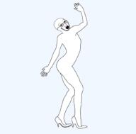 album_cover blush eyelashes hand hands_up heels kylie_minogue music open_mouth standing stubble traced variant:soyak // 2859x2820 // 132.7KB