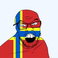 angry british flag flag:orkney glasses hair looking_at_you mustache open_mouth orkney scotland soyjak stubble teeth united_kingdom variant:feraljak // 1500x1500 // 34.4KB