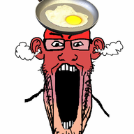 angry animated ear egg food fume glasses open_mouth red_skin soyjak stubble variant:markiplier_soyjak // 785x1000 // 332.0KB
