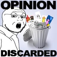 glasses open_mouth soyjak stubble text trash_can variant:dogjak variant:joeljak // 680x680 // 304.8KB