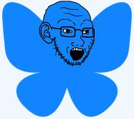 bluesky butterfly ear logo social_media variant:soyak // 2319x2049 // 210.3KB