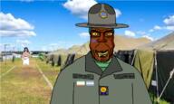drill_sergeant fnf_pedo military_base military_uniform soytan_is_nas subvariant:chudplier variant:chudjak variant:markiplier_soyjak // 1607x966 // 1.1MB