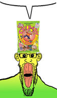 bart_simpson candy ear flavorjak glasses green_skin gum oh_my_god_she_is_so_attractive sour sour_gum soyjak speech_bubble speech_bubble_empty stretched_mouth stubble text the_simpsons variant:markiplier_soyjak // 900x1534 // 252.0KB