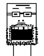 glasses minimalism open_mouth soyjak stubble variant:a24_slowburn_soyjak // 463x589 // 13.4KB