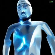 ai_generated beard gem gem_skin glasses logo_daedalus luma stubble umbilical_cord variant:lennonjak walking // 1024x1024, 5s // 2.7MB