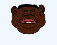 black_skin buck_teeth curly_hair fat hair red_lips subvariant:meximutt_front2 teeth variant:meximutt yellow_teeth // 1105x868 // 18.7KB