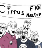 5soyjaks beard blue_shirt full_body glasses open_mouth party_animals pink_shirt stubble tattoo variant:buckteeth_soyjak variant:cirrus variant:dylanjak variant:norwegian variant:platejak variant:punkjak // 624x714 // 25.4KB