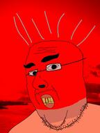 angry clenched_teeth glasses mustache red_skin soyjak stubble variant:unknown yellow_teeth // 2448x3264 // 366.3KB