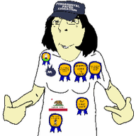 3dgifmaker animated asian clothes female glasses hair hat protokleki soyjak squint subvariant:female_cobson variant:cobson // 250x250 // 1.2MB