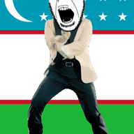 angry animated country dance flag flag:uzbekistan gangnam_style glasses open_mouth soyjak stubble uzbekistan variant:cobson // 300x460 // 504.4KB