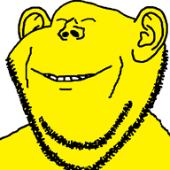 asian closed_eyes ear happy small_eyes smile soyjak stubble variant:impish_soyak_ears yellow_skin // 596x641 // 34.8KB