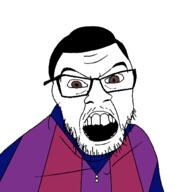 a50_eyes glasses hair lazytown open_mouth robbie_rotten stubble variant:feraljak // 1500x1500 // 31.9KB