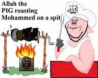 2soyjaks animal arab arabic_text arm beard bomb brown_eyes brown_skin burning chef chef_hat ear fire fork full_body glasses god grass hand islam leg muhammad open_mouth pig pink_skin quran smile soyjak stubble subvariant:tetojak text thick_eyebrows turban variant:feraljak variant:impish_soyak_ears yellow_eyes yellow_sclera // 629x499 // 301.8KB