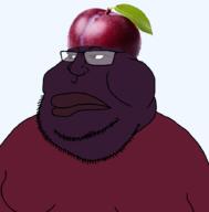 beard closed_mouth food fruit glasses plum series:fruiterz! variant:meximutt // 888x900 // 125.6KB