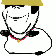 animated arm bell charm china collar dance dancing_swede ear full_body leg panda paw smile soyjak straw straw_hat stubble template variant:impish_soyak_ears // 230x253 // 33.1KB