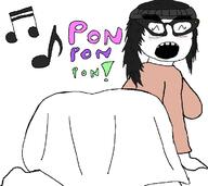 arm beanie clothes female hair hand hat musical_note open_mouth pon_pon_pon soyjak text variant:soytan // 738x656 // 54.4KB