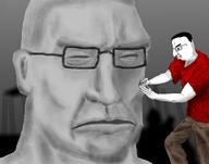 arno_breker drawn_background serious shading statue subvariant:perceptive_chud variant:chudjak // 2100x1656 // 1.6MB