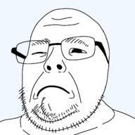 artist:soyjakfan01 eyebrows eyes glasses sad soyjakfan01 stubble variant:unknown // 1280x1280 // 78.2KB